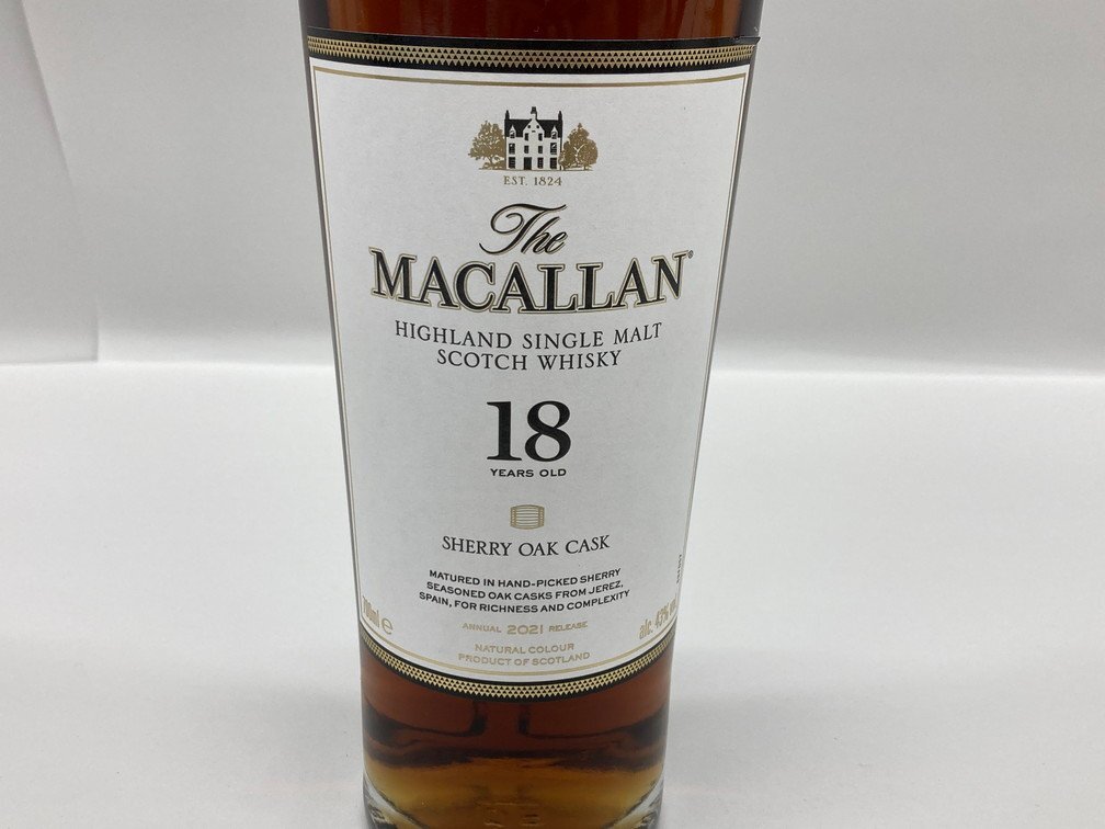 The MACALLAN マッカラン 18年 700ml 43％ 箱付き 未開栓 国外酒【CDAP7001】_画像4
