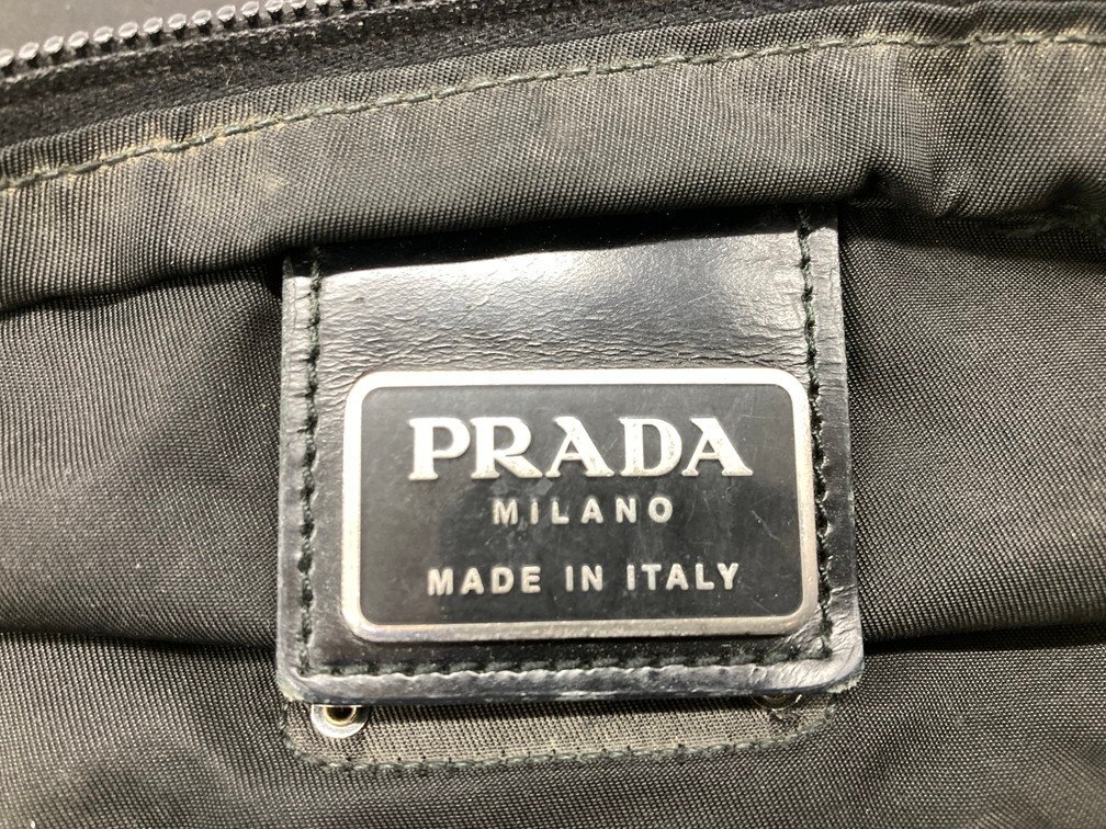 PRADA プラダ ナイロン ショルダーバッグ 黒 ジャンク【CDAQ7007】の画像7