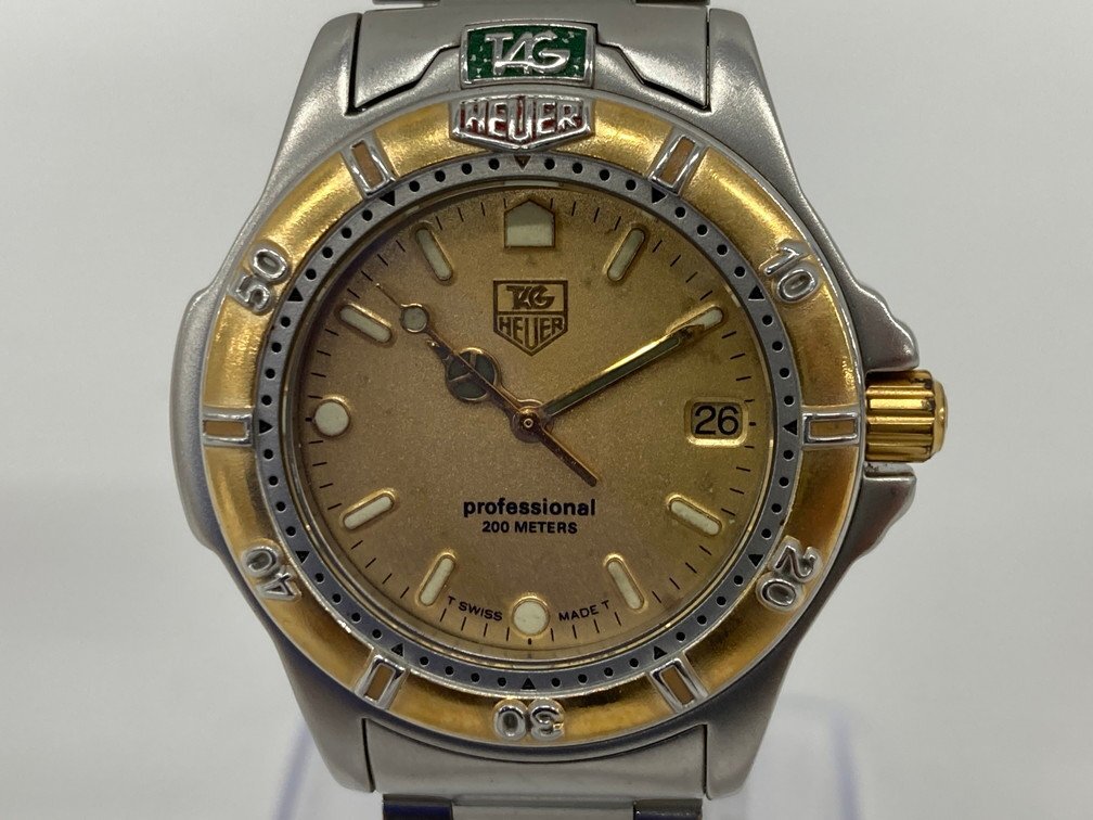 TAGHEUER タグホイヤー PROFESSIONAL プロフェッショナル 腕時計 SS GP 4000シリーズ デイト 995.413 クォーツ 【CDAS7038】の画像1