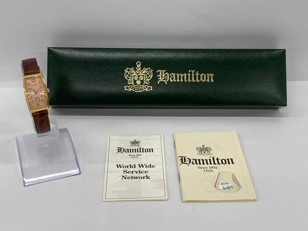 HAMILTON ハミルトン 腕時計 6256 アードモア スモセコ クオーツ 箱・付属品付き 不動品【CDAS7079】の画像2