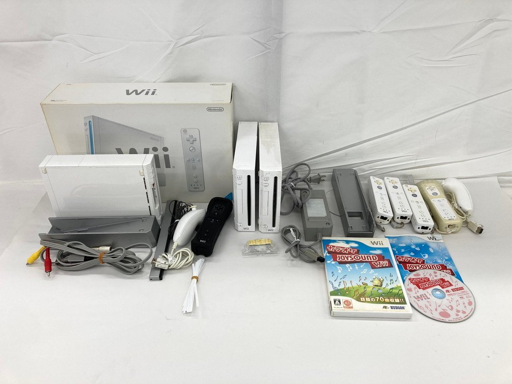 Nintendo 任天堂 Wii 本体 3台 他 ゲーム機器 等 おまとめ セット【CDAS8036】の画像1