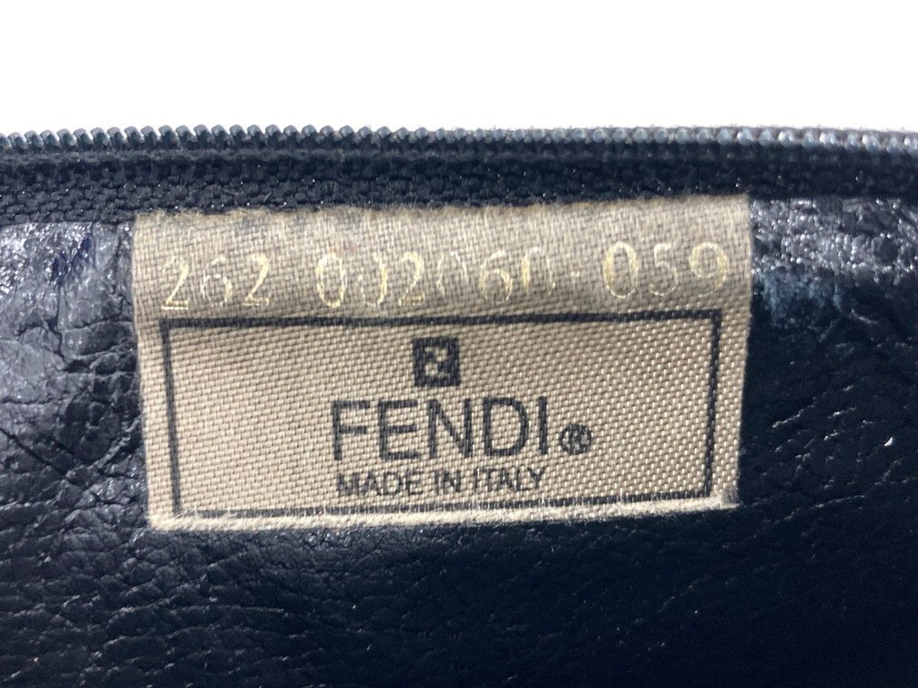 ポーチ FENDI キャンバス バニティ/262・002060・059 Christian Dior パテント 計3点 おまとめ【CDAU2020】の画像5