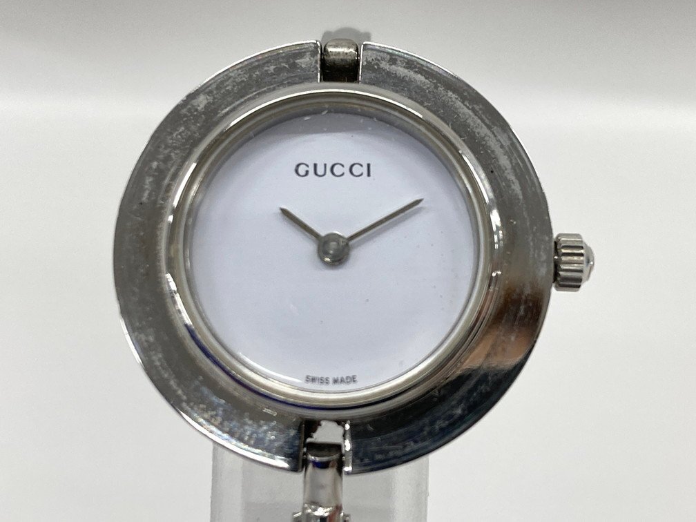 GUCCI グッチ 腕時計 11/12.2L SS チェンジベゼル 箱付き 稼働品【CDAV1022】の画像1