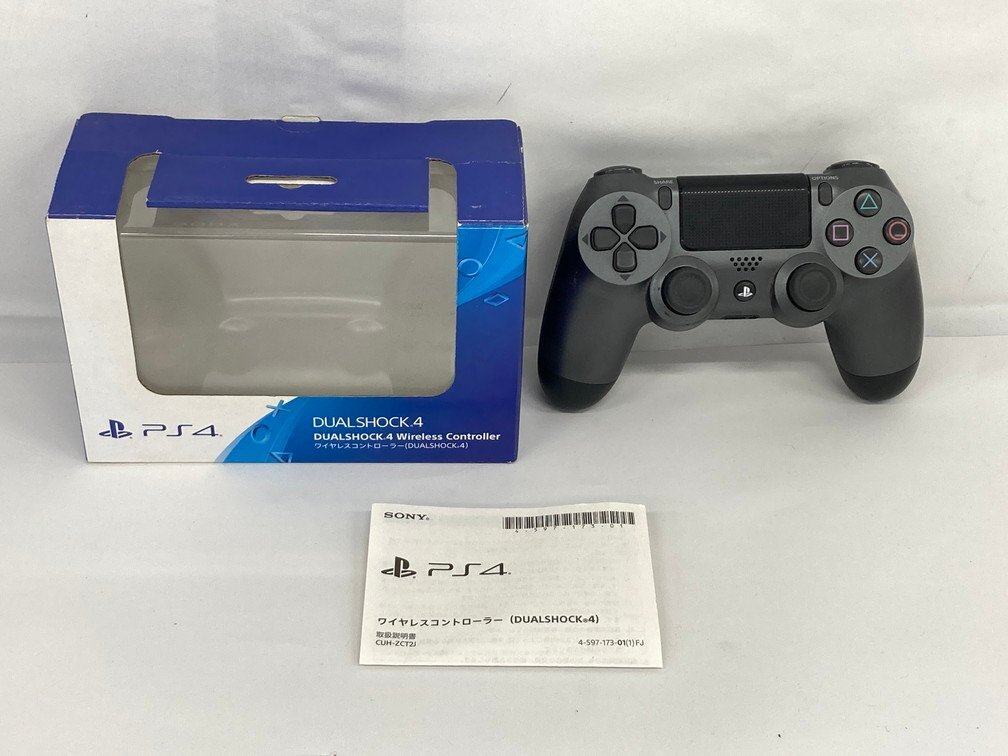 SONY PlayStation4 CUH-1000A ＋ ワイヤレスコントローラー DUALSHOCK 4 2点まとめ 初期化済み 通電〇【CDAW1006】_画像8