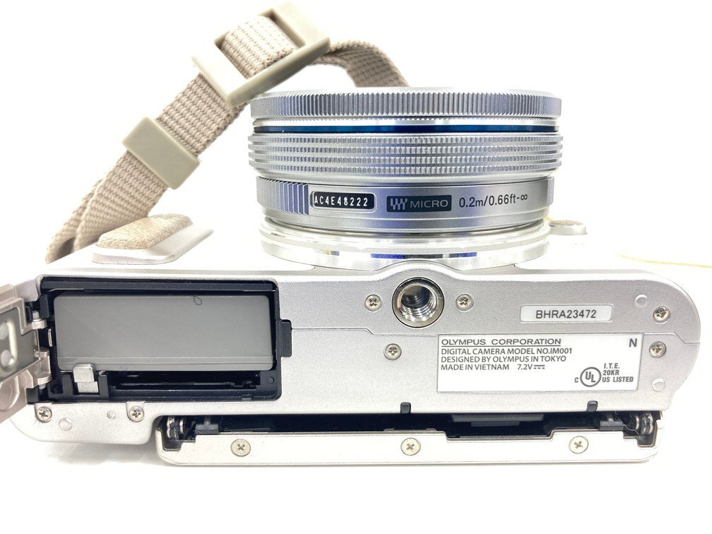 OLYMPUS オリンパス ペン カメラ EPL8/BHRA23472 シルバー×ホワイトカラー 袋付き 説明書付き【CDAW3001】の画像6