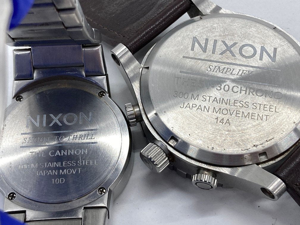 NIXON ニクソン 腕時計 2点 セット THE CANNON/THE51-30CHRONO 不動品【CDAW8022】の画像6