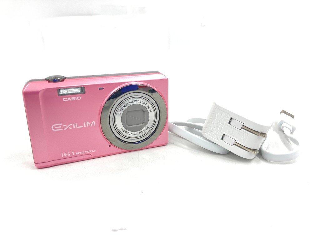 CASIO　カシオ　カメラ　ピンクカラー　EX-Z28　電源コード付き【CDAW3035】_画像1