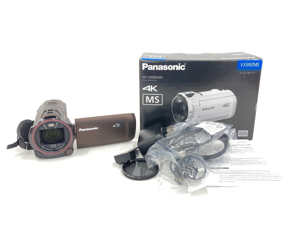 Panasonic パナソニック カメラ ブラウンカラー HC-VX992MS 箱付き 電源コード付 説明書付き【CDAW3015】の画像1