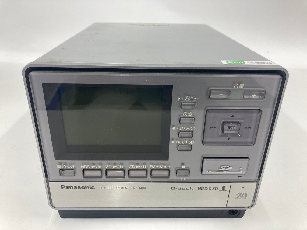 Panasonic Panasonic SD stereo system SA-SX400/ speaker SB-FA400*SB-SX400 owner manual * remote control attaching . summarize [CDAZ2002]
