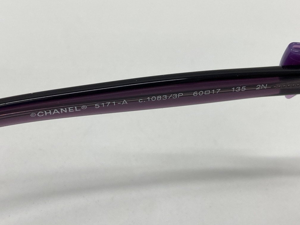 CHANEL Chanel sunglasses 5171-A c.1083/3P 60*17 135 2N case attaching boxed [CDAZ7094]