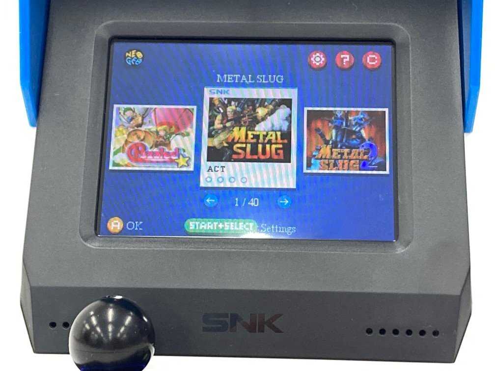 NEOGEO　mini　ネオジオ　ミニ　FM1l1X1800　ゲーム機　箱付き　電源コード付き　説明書付き【CDAZ5018】_画像7