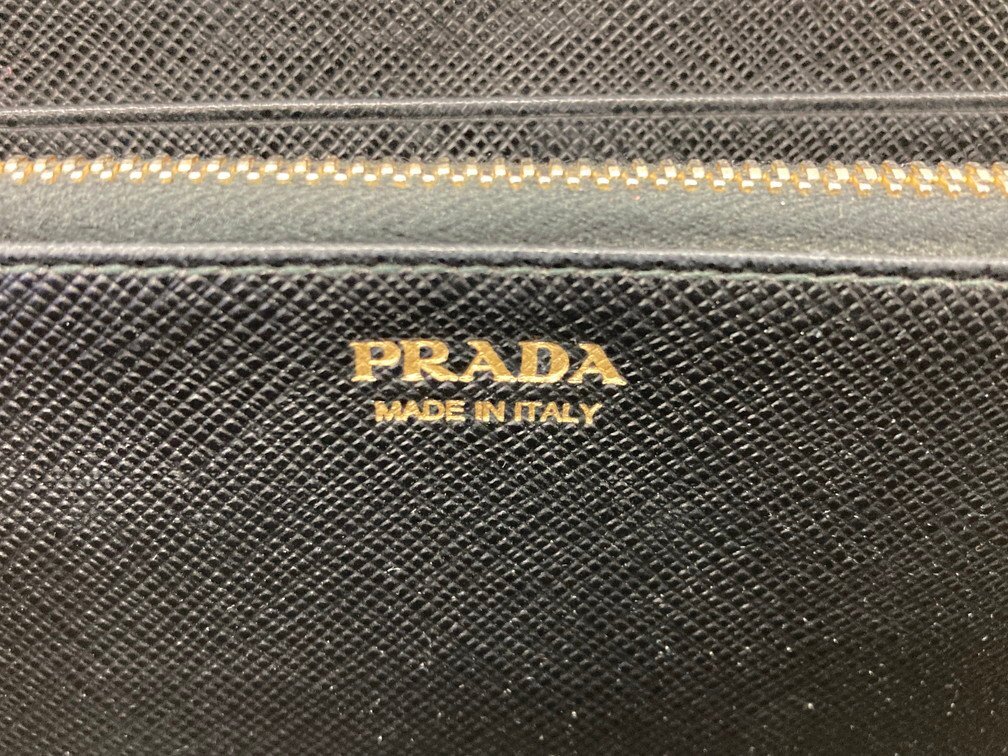 PRADA プラダ 財布 レザー 1ML506 ギャランティカード付き 箱付き 【CDBA7038】_画像7