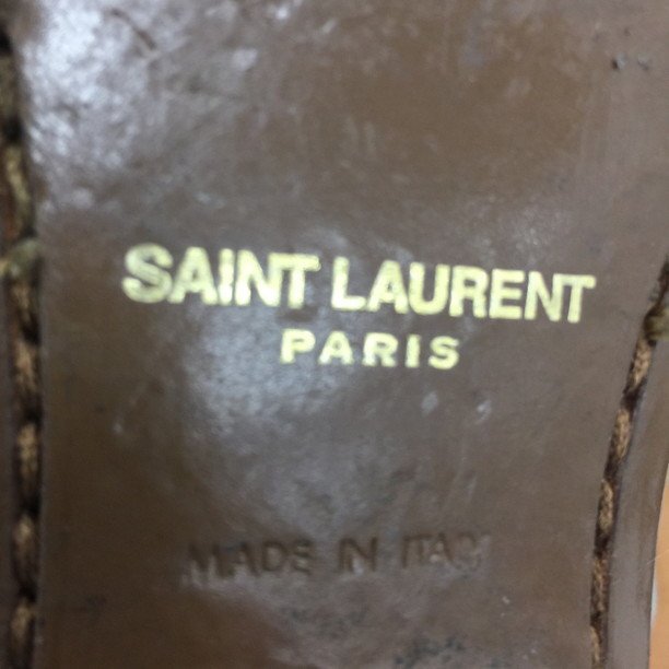 Saint Laurent サンローラン スウェード ブーツ WA379762 サイズ42 箱/保存袋付き【CDAA5006】_画像6