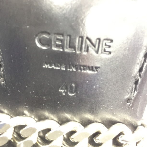 CELINE セリーヌ カマルグバイカーチェルシーブーツ ブラック 40サイズ 保管袋付き【CDAD5021】の画像6