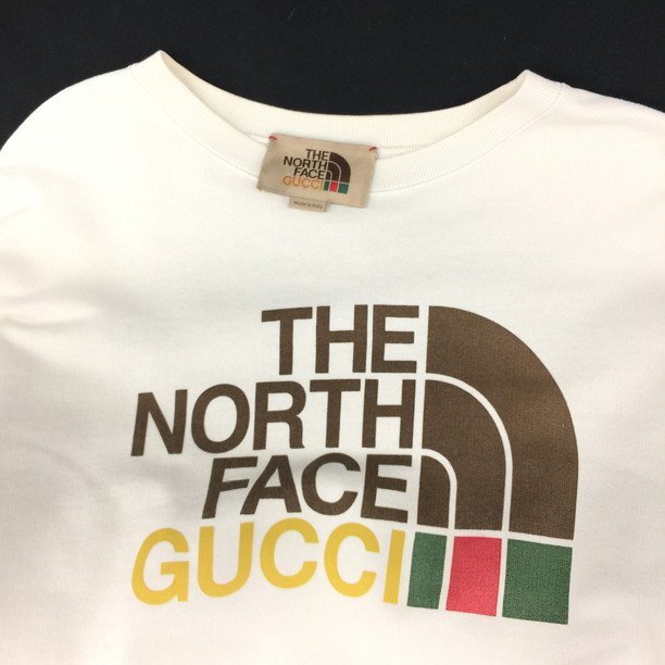 GUCCI グッチ THE NORTH FACE ノースフェイス コラボ トレーナー Sサイズ【CDAD5085】の画像3