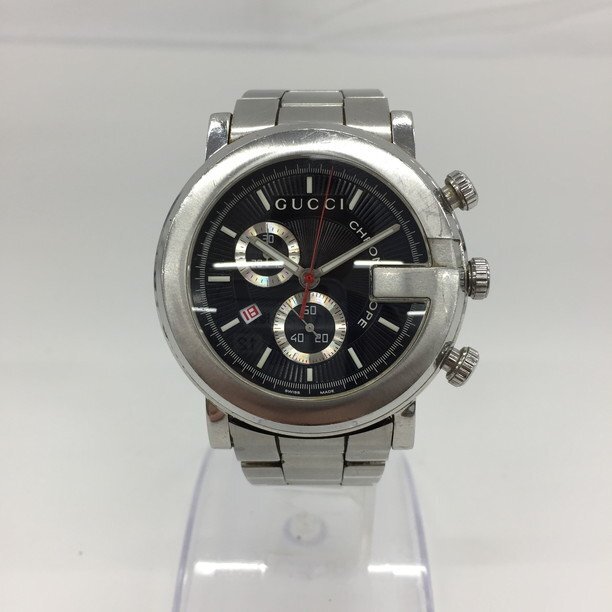 GUCCI グッチ 腕時計 SS メンズ 101M chrono 不動品【CCBD8002】_画像2