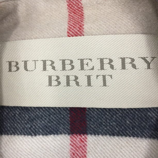 BURBERRY BRIT バーバリーブリット ダッフルコート ウールコート ノバチェック 冬コーデ ベージュ サイズ2【CDAJ5024】の画像4