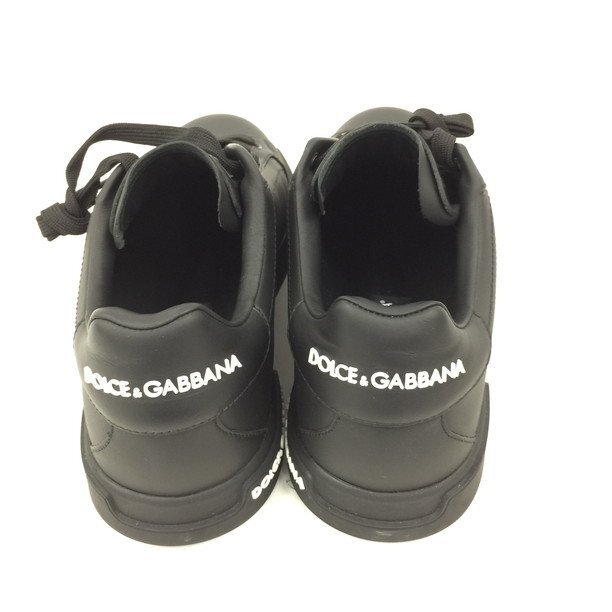 DOLCE＆GABBANA ドルチェ＆ガッバーナ ポルトフィーノ スニーカー 黒色 箱付き【CDAJ5046】の画像8