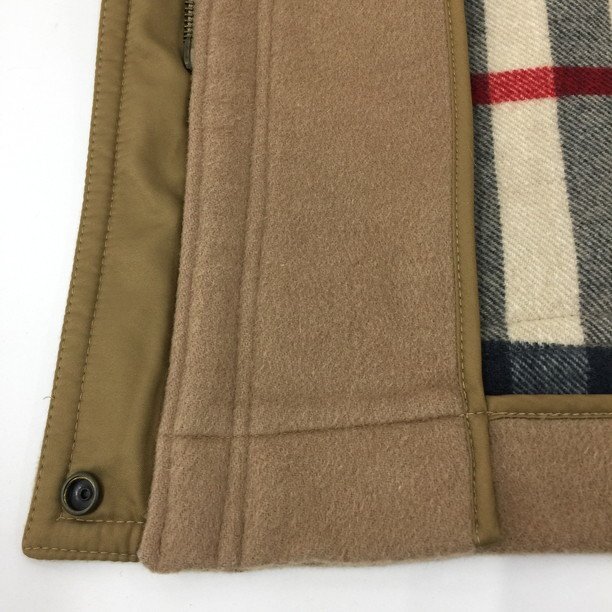 BURBERRY BRIT バーバリーブリット ダッフルコート ウールコート ノバチェック 冬コーデ ベージュ サイズ2【CDAJ5024】の画像8