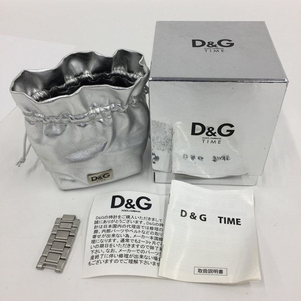 Dolce&Gabbana ドルチェ&ガッバーナ 腕時計 クオーツ 93D 箱付き 不動品【CDAM2028】の画像10