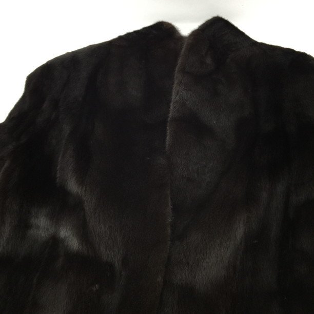 BLACK GLAMA BlackGlama меховое пальто чёрный F размер SM34060[CDAO5011]