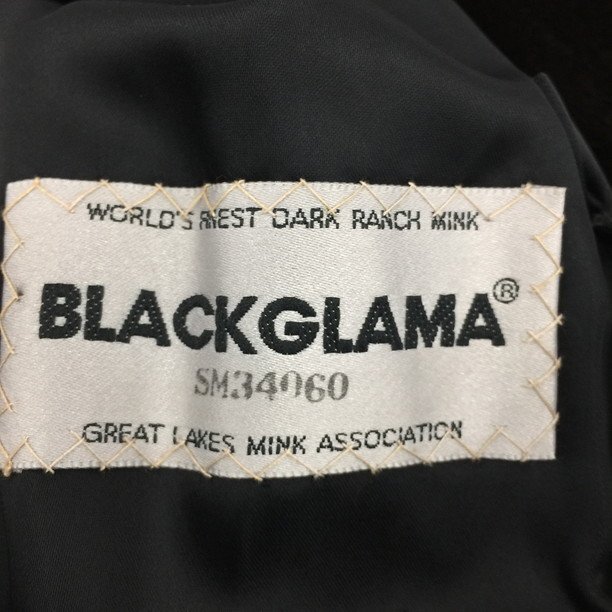 BLACK GLAMA BlackGlama меховое пальто чёрный F размер SM34060[CDAO5011]