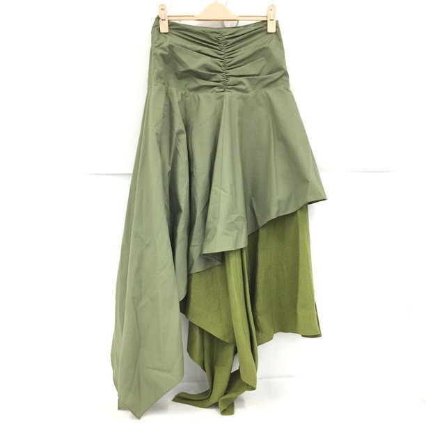 LOEWE ロエベ スカート 緑色 サイズ36 S2195230FA 4160 380【CDAQ5044】の画像1