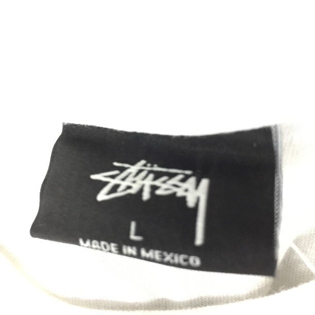 Stussy　ステューシー　ワールドワイド　Tシャツ　ホワイトカラー　サイズL【CDAV5032】_画像4