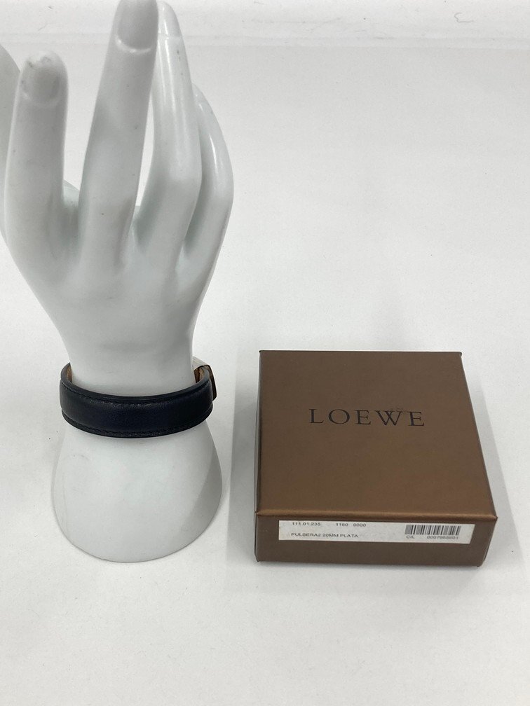 LOEWE ロエベ パドロック ブレスレット 101005 サイズL ブラック 箱付き 腕回り16cm【CDAU5035】の画像9