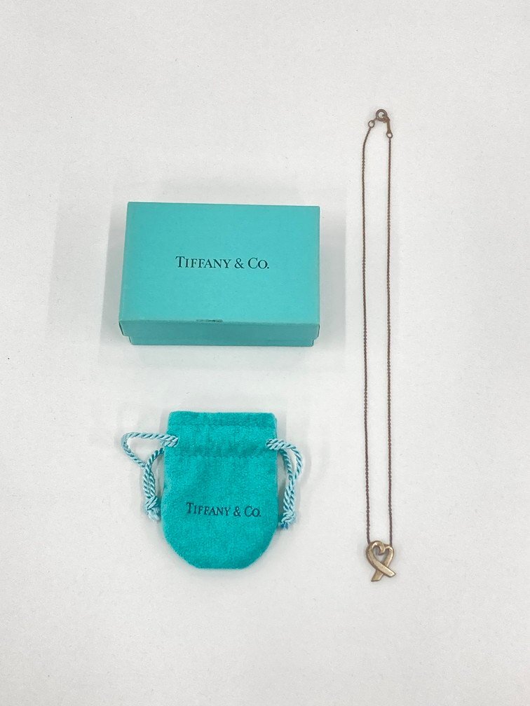 Tiffany & Co. ティファニー ラビングハート ネックレス シルバー925 総重量3.0g 箱付き【CDAU5015】の画像3