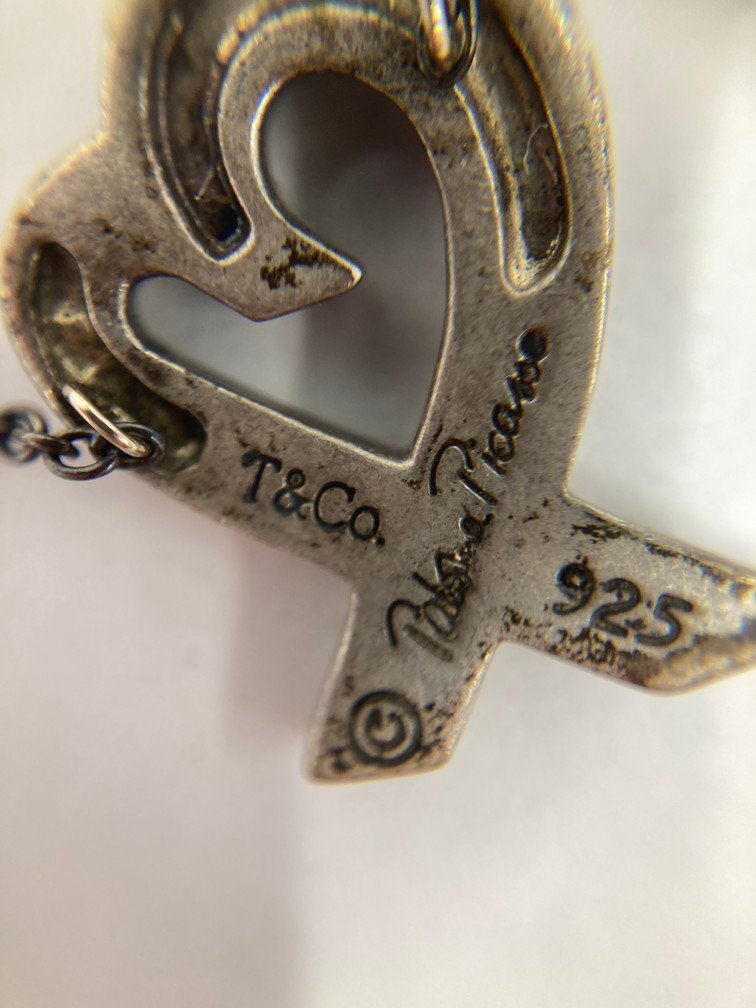Tiffany & Co. ティファニー ラビングハート ネックレス シルバー925 総重量3.0g 箱付き【CDAU5015】の画像6