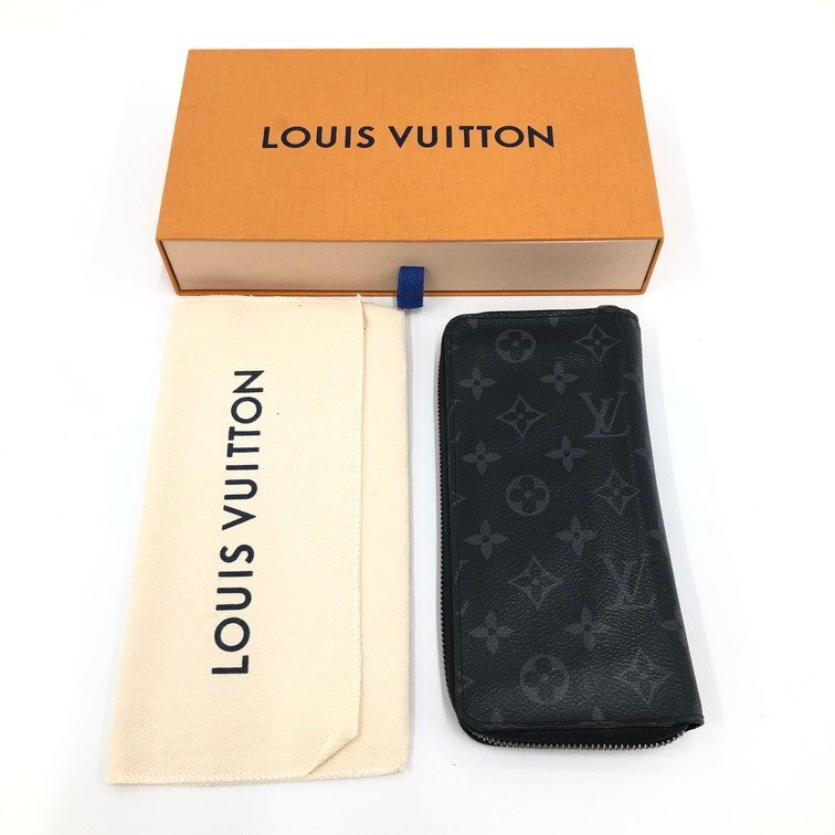 LOUIS VUITTON ルイ ヴィトン 長財布 モノグラム・エクリプス ジッピーウォレットヴェルティカル M62295/MB1159 箱あり【CCBC3018】_画像2