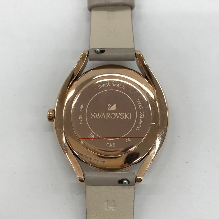 SWAROVSKI スワロフスキー 腕時計 銀色 稼働品 50m【CCBE8052】_画像5