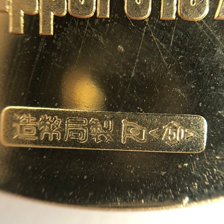 K18 750刻印 第11回札幌オリンピック冬季大会記念金メダル 26.8g【CCBB6026】の画像4