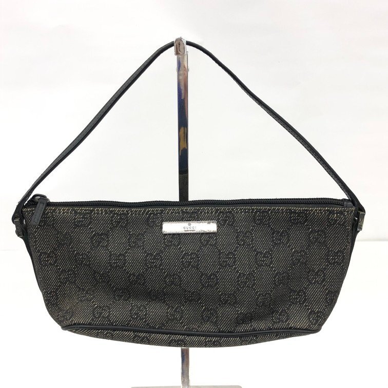 GUCCI グッチ ポーチ GG 黒 07198 2123【CDAA6044】_画像1