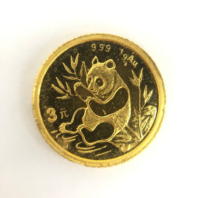 K24IG 中華人民共和国 パンダ金貨 1ｇAu 総重量1.0ｇ【CCBC6030】_画像1