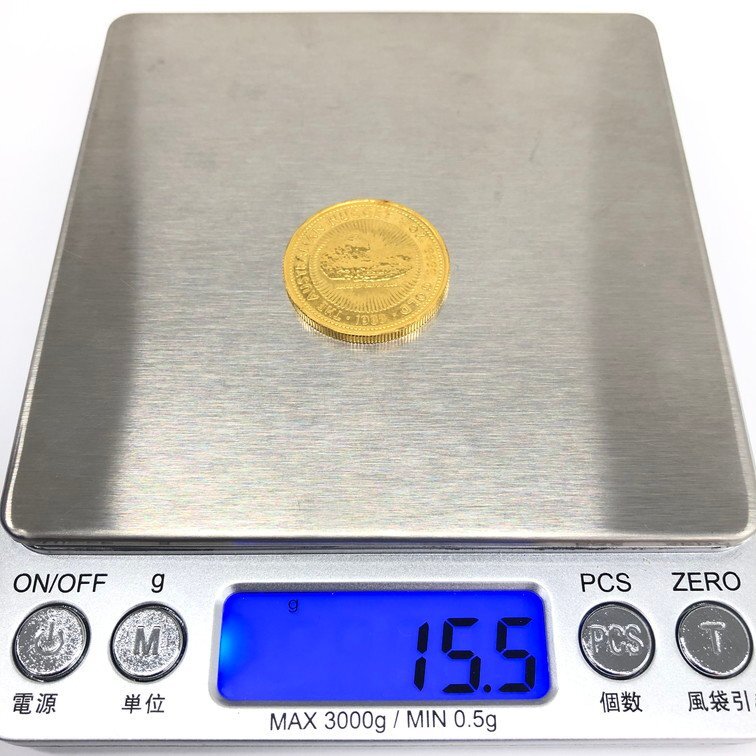 K24IG オーストラリア ナゲット金貨 1/2oz 総重量15.5ｇ【CCBC7033】の画像7