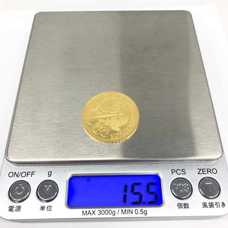 K24 純金 ウィーン金貨 1/2オンス 15.5g【CCBB6035】の画像8