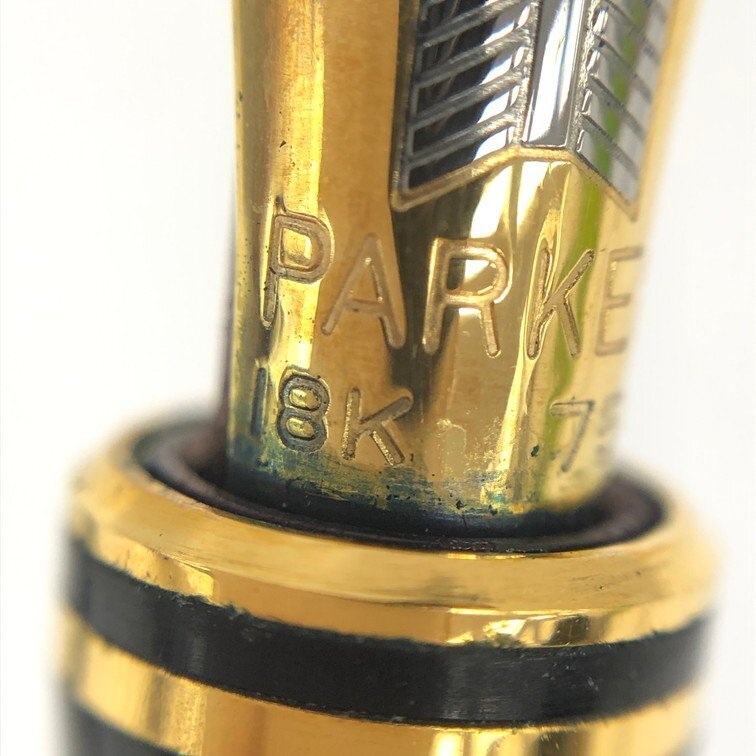 PARKER パーカー 万年筆 ペン先18K刻印 【CDAA6039】の画像4