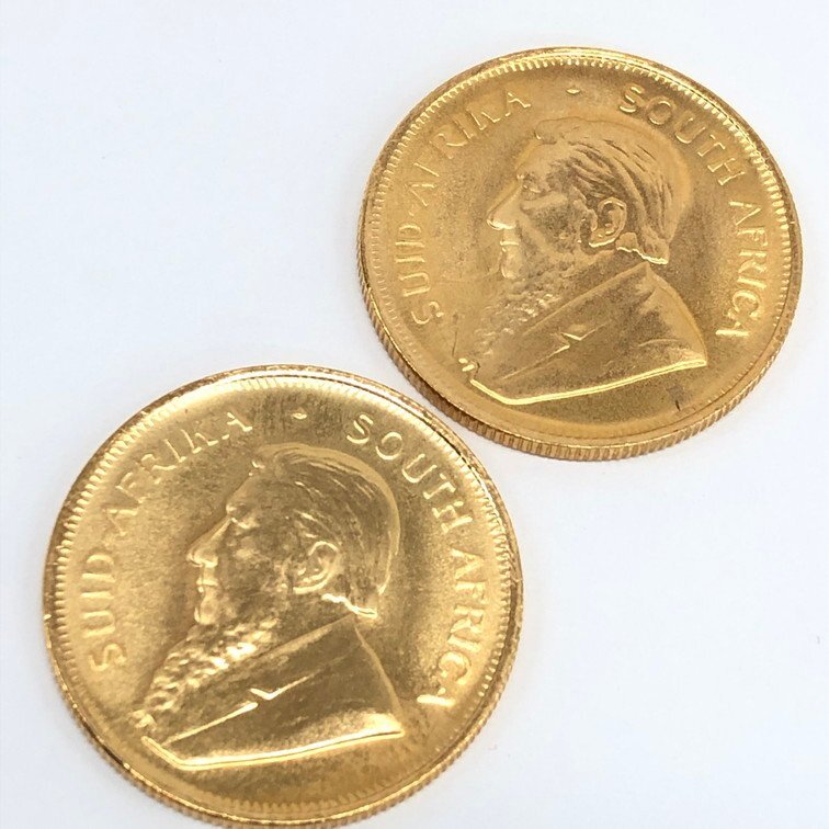 K22 南アフリカ クルーガーランド金貨 1/4oz 5点 おまとめ 総重量42.5ｇ【CCBC7024】の画像5