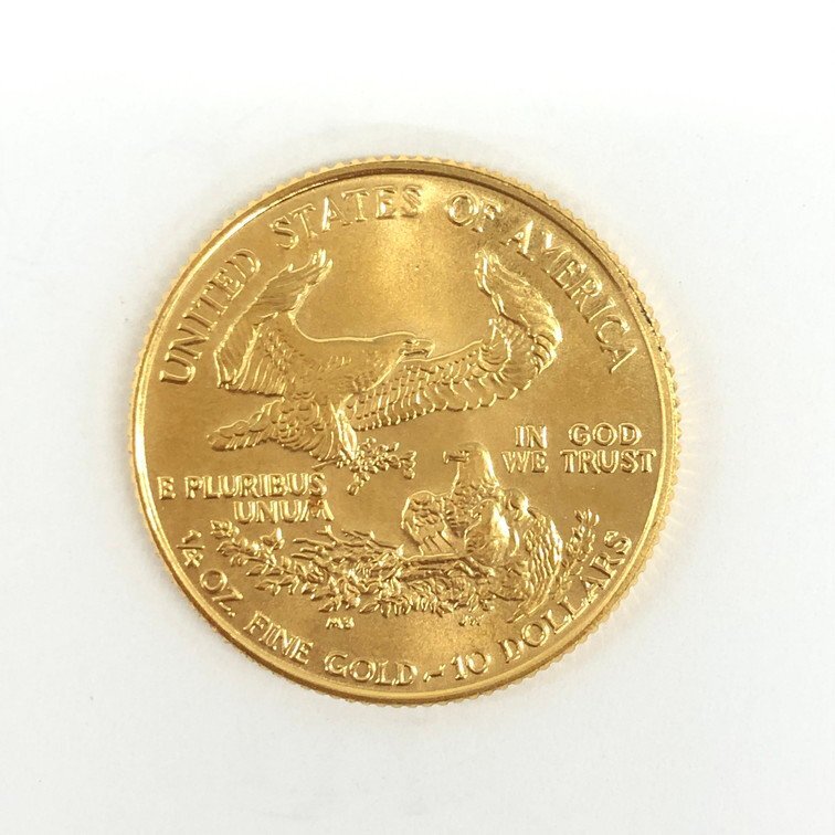 K22 アメリカ リバティ イーグル金貨 1/4oz 総重量8.4ｇ【CCBC6016】の画像2