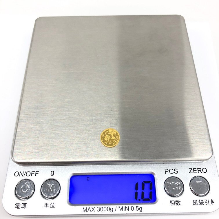 K24IG 中華人民共和国 パンダ金貨 1ｇAu 総重量1.0ｇ【CCBC6030】_画像7