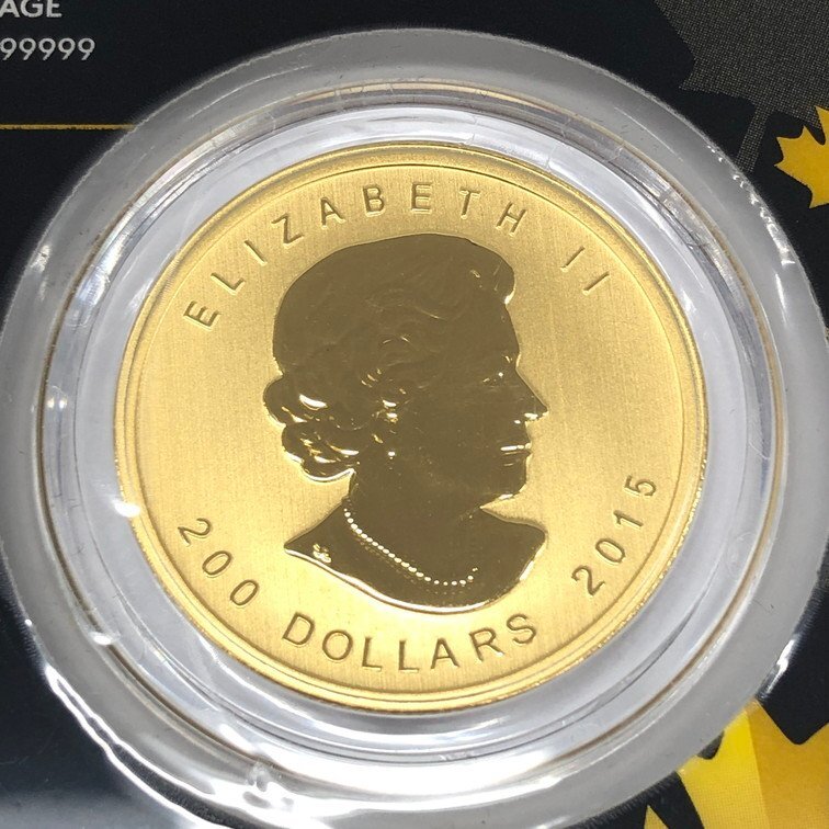K24IG カナダ ロイヤルカナディアンミント金貨 1oz 総重量：31.15ｇ【CCBC6013】の画像4
