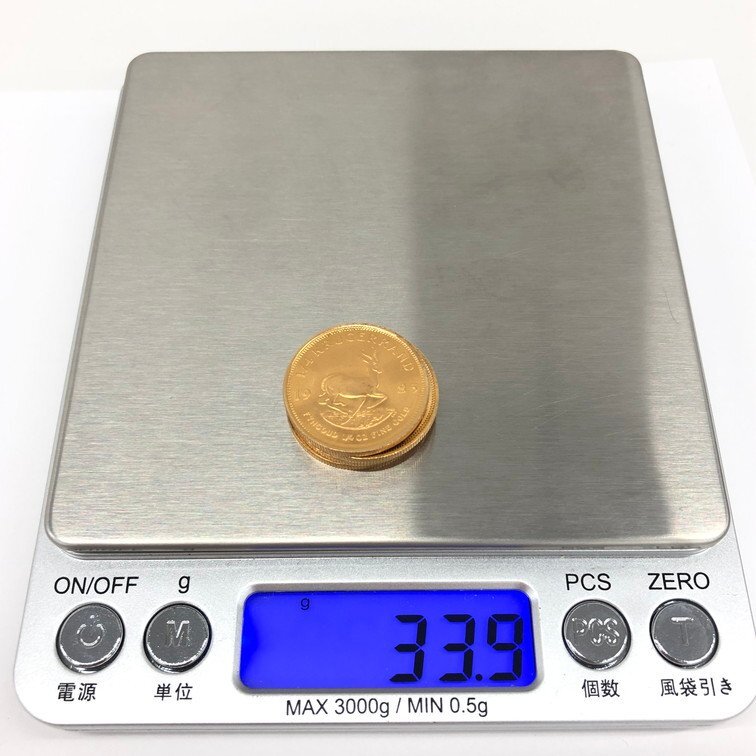 K22 南アフリカ クルーガーランド金貨 1/4oz 4点 おまとめ 総重量33.9ｇ【CCBC6032】の画像9