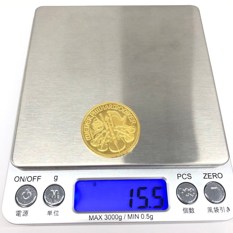 K24 純金 ウィーン金貨 1/2オンス 15.5g【CCBB6008】の画像7