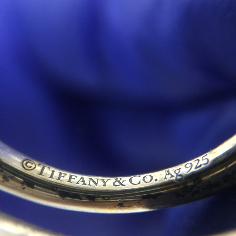 Tiffany&Co. ティファニー Ag925 パール付き リング 総重量5.0g 11号 保管袋付き【CDAB9046】の画像5