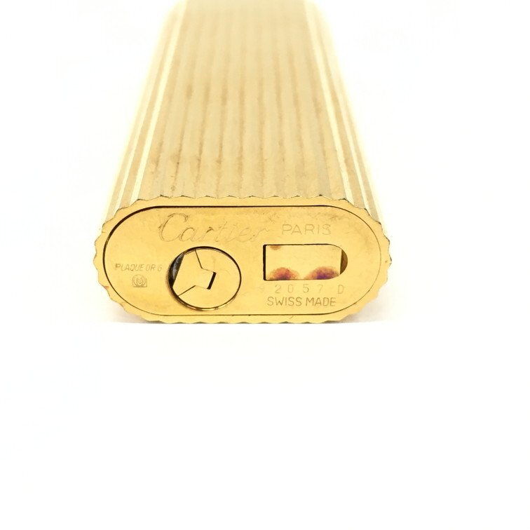 Cartier カルティエ オーバル ガスライター ゴールドカラー 箱付き【CDAB9068】の画像4