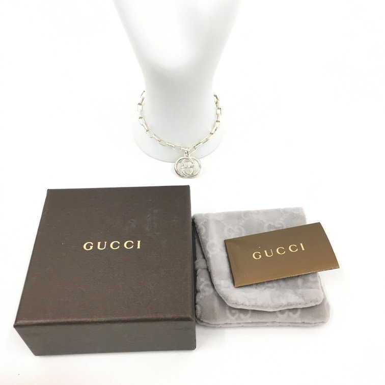 GUCCI グッチ Ag925 インターロッキングG ブレスレット 12.2ｇ 箱付き【CDAA9038】の画像2