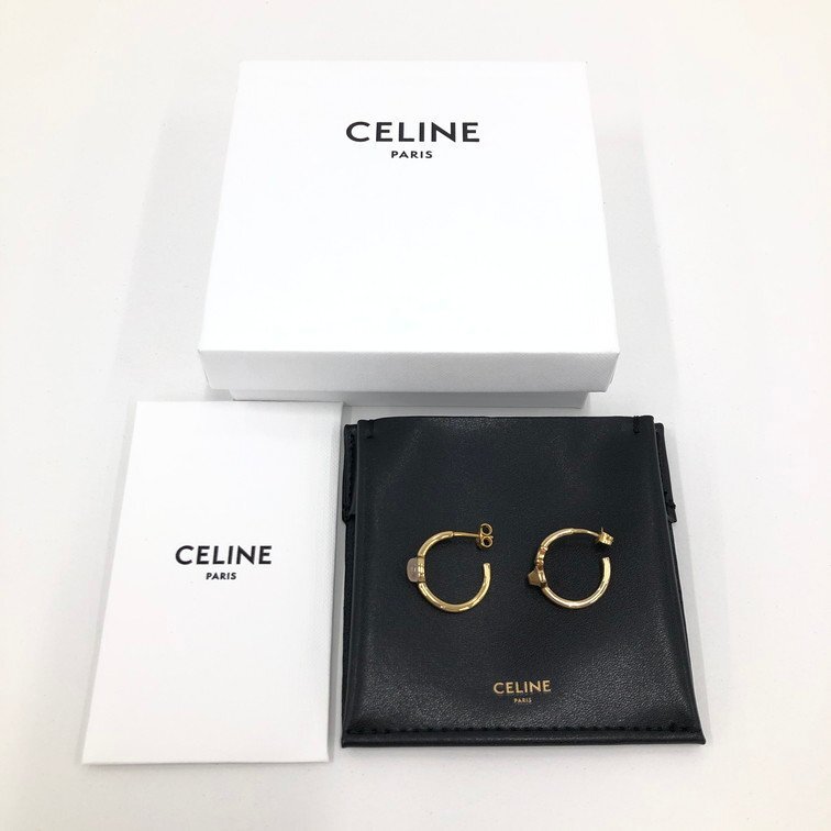 CELINE セリーヌ GP ピアス FTT1273 箱付き【CDAG3021】の画像9