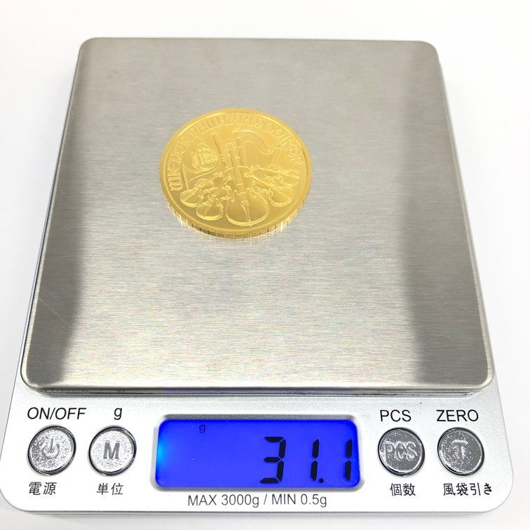 K24 純金 ウィーン金貨 1オンス 31.1g【CCAZ7033】の画像7